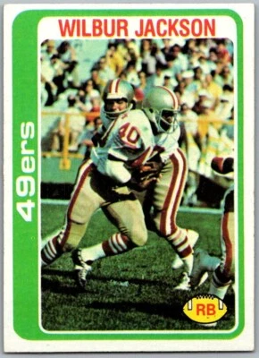 1978 Topps #38 Wilbur Jackson - Image 1 of 2