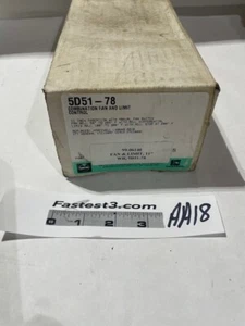 5D51-78 WHITE RODGERS Emerdon 11 inch Cemco Fan & Limit Furnace Control AA17 - Picture 1 of 1