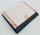 Ted Baker Sala Cross Hatch Block Pink Black Clutch Bag Handbag Size 27x21x3.5 cm