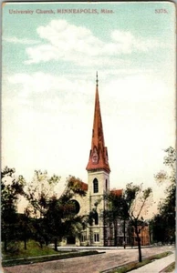 1910. MINNEAPOLIS, MN. UNIVERSITÄTSKIRCHE. Postkarte V12 - Bild 1 von 2