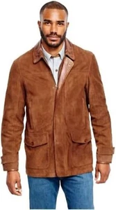 Riverton Suede Leather Brown Jacket - Picture 1 of 5