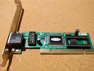 Belkin N10117 Desktop Network PCI Card 10/100 Ethernet 💖 L👀K! 💖 ✔ - Image 1 of 4