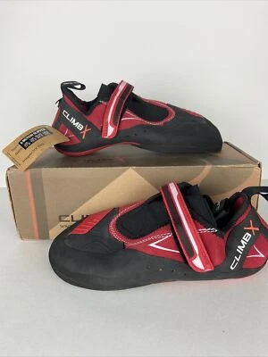 ClimbX Mens E-Motion Slipper Rock Climbing Shoes | US 11, UK 10, EUR 44.5 Red - Image 1 of 4