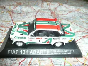Fiat 131 Abarth N°1 1000 lakes Rally 1979 IXO 1/43 sur socle - Imagen 1 de 1