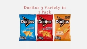 Doritos Tortilla Chips Chilli Heatwave,Cool Original,Tangy Cheese Crisps 180gš - Picture 1 of 1