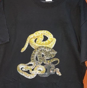 Burmese Python Snake T-Shirt Adult sizes. Burm Reptile FREE POST - Foto 1 di 1