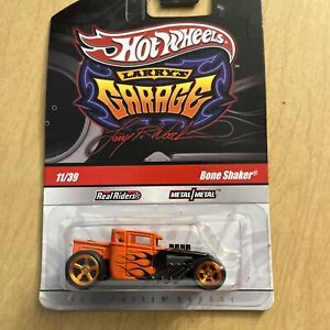Hot Wheels Larry's Garage BONE SHAKER Orange w/ flames CHASE 