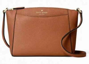 Kate Spade Monica Umhängetasche braune Ledertasche WKR00258 neu mit Etikett $ 279 Einzelhandel - Bild 1 von 9