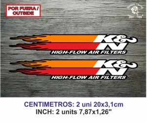 Sticker Vinilo Decal Vinyl Aufkleber Adesivi Autocollant K&N Filters Bike TNG