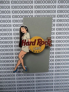 HARD ROCK CAFE MAUI 2002 - GIRL OF ROCK - WHITE UNIFORM ( GOR 1 ) SERIES PIN - Picture 1 of 2