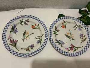 2 AMERICAN ATELIER ELIZABETH 5020 salad Plate 8 1/8” Granny Core Floral  A2 - Picture 1 of 5