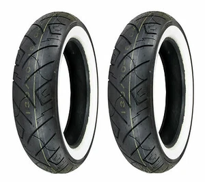 Shinko 140/80-17 & 170/80-15 777 White Wall Tires Honda VTX1300R/S/T,VT1300CR/CT - Picture 1 of 1