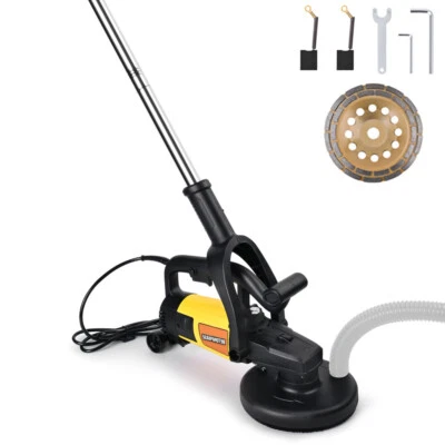 Betonfräse Betonschleifer mit Absaughaube Handgriff Diamantschleiftopf 180mm - Bild 1 von 4