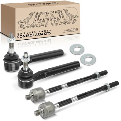 4Pcs Front Inner & Outer Tie Rod End Kit for Hummer H3T 2009-2010 H3 2006-2010 - Image 1 of 4