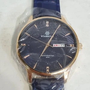 Starking mens  Watch QUARTZ Blue Dial Boxed Excellent Unused CONDITION  - Picture 1 of 9