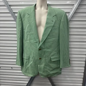 Valentino Vintage 90s Silk Wool Tan Beige Jacket Blazer Italy 42 Reg - Picture 1 of 12