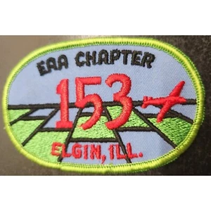 Vintage EAA Chapter 153 Patch - Elgin IL - Airplane Enthusiast Collectible - Picture 1 of 5