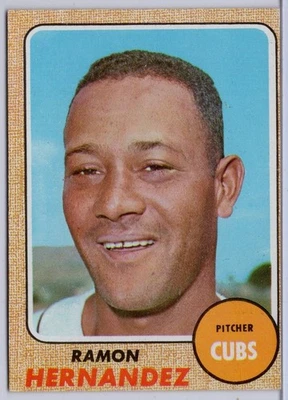 1968 Topps #382 Ramon Hernandez in EX Condition Cubs - Image 1 of 2