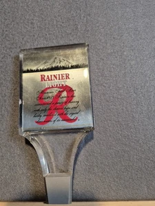 VINTAGE RAINIER LIGHT ACRYL MOUNTAIN FRESH KNAUF GRIFF SELTEN ZAPFBIER BAR ZAPFHAHN - Bild 1 von 3