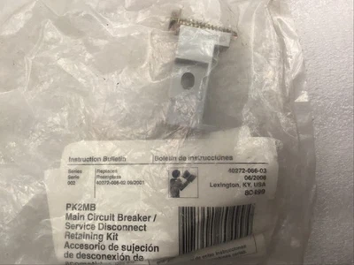 Kit de retención de disyuntor principal Square D QO PK2MB - Desconexión de servicio NUEVO Foto 1 de 4