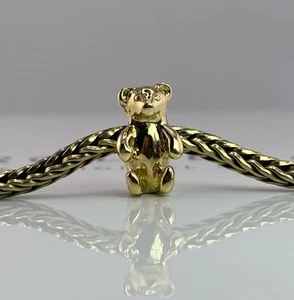 Trollbeads Teddy Bear 18K Gold Bead – Retired, Rare – Designed by Jens Nielsen - Picture 1 of 8