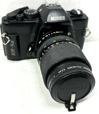Câmera Vintage RICOH KR-5 III e Lente RKN 70mm F35 *Obturador Funciona - Imagem 1 de 4