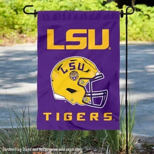 LSU Tigers Football Helmet Garden Yard Banner - Picture 1 of 5
