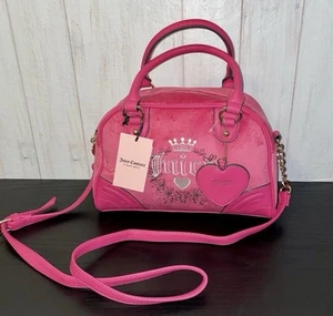 Juicy Couture Vintage Style Y2K Heritage Bowler Bag Pink - Bild 1 von 3