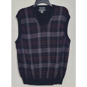 Lyle & Scott Sweater Vest Mens Large Vintage 80's Grandpa Academia Sweater Vest - Picture 1 of 6