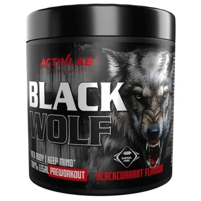 Activlab Black Wolf Pre-Workout, schwarze Johannisbeere, 300 g
