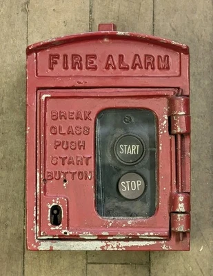 Скелет ключ старинный пожарной сигнализации вызов коробка пожарных уникальный ранний - Изображение 1 из 4