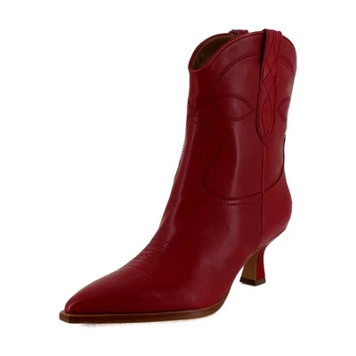 Botas para mujer Dolce Vita Angel de cuero rojo talla 9,5 M Foto 1 de 4