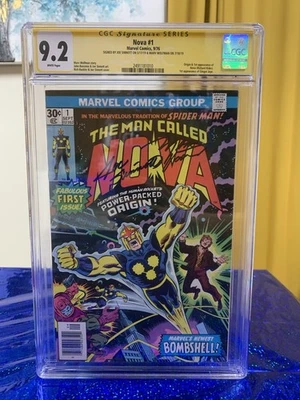 Nova #1 (1976) CGC SS 9.2 1ª aplicación firmada por Nova Joe Sinnot y Marv Wolfman Marvel Foto 1 de 2