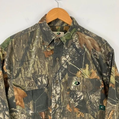 Mossy Oak Explorer Shirt Mens Medium Real Tree Camouflage Long Sleeve Button Up - Image 1 of 4