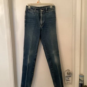 Vintage New Jordache Straight Jeans Women's Size 30 L Dark Blue Denim - Picture 1 of 10