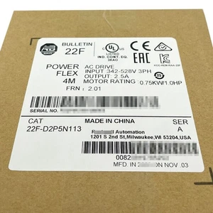 1PC AB Factory Sealed 22F-D2P5N113 PowerFlex 4M VFD 2.0HP AC Drive - Picture 1 of 3