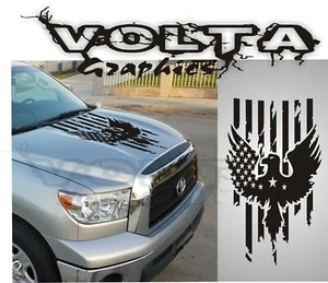 Calcomanía de vinilo para capó compatible con Toyota Tundra 2007-2013 American Eagle Flag - Imagen 1 de 1