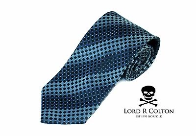 Corbata Lord R Colton Basics - Corbata tejida a rayas en caja gris - $49 al por menor nueva Foto 1 de 3