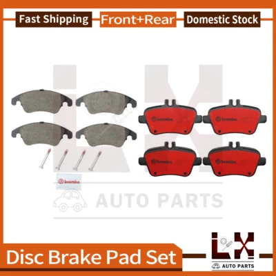 Передняя задняя тормозная колодка Brembo 8 подходит для Mercedes-Benz SLC300 2017-2018 годов выпуска - Изображение 1 из 4