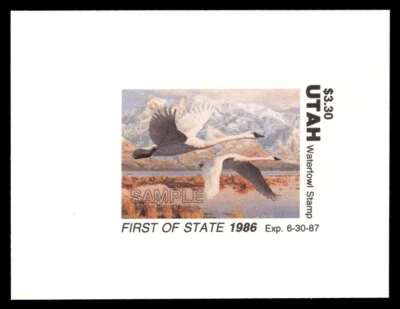 UT1 Utah First of State Duck Stamp Proof - Image 1 of 2