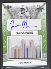 2019 Leaf Metal All-American Bowl JOE NGATA Patch Swatch AUTO #11/15 CLEMSON