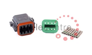 Deutsch DT 06 8S enchufe W8S wedgellock DT06-8S contactos for 1.0 > 2.0mm cable CSA - Imagen 1 de 1