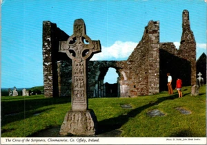 (45) Ireland (1 postcard) Co Offaly - Cross of the Scriture - Picture 1 of 2