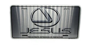 JESUS CHRISTIAN RELIGIOUS METAL CAR NOVELTY LICENSE PLATE AUTO TAG - Picture 1 of 12