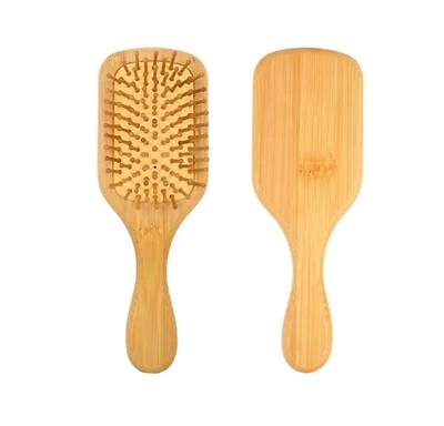 1pc Natural Wooden Bamboo Hair Brushes Massage Scalp Air Cushion for Women Girls - Image 1 of 4