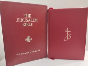 The Jerusalem Bible w/ Illustrations by Dali, 1970 w/ Box NICE Also MUSTY