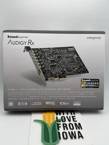 Sound Blaster Audigy RX Hi-Res 7.1 PCIe Karta dźwiękowa Podwójne wejścia mikrofonowe Nowa w pudełku - Zdjęcie 1 z 5