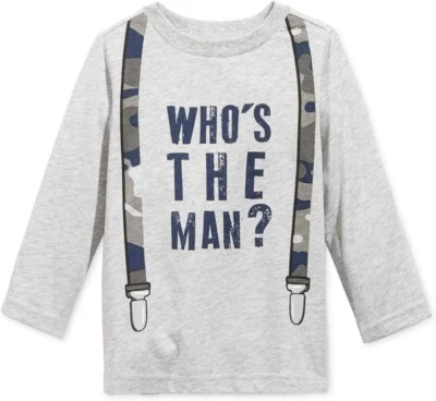 First Impressions Graphic T-shirt Grey 24 months 33-35" 27-30 lbs Foto 1 de 3