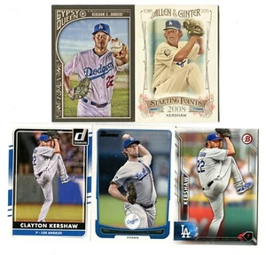 Clayton Kershaw 5 Baseball Card Lot LA LOS ANGELES DODGERS (LOT 6) - Picture 1 of 1