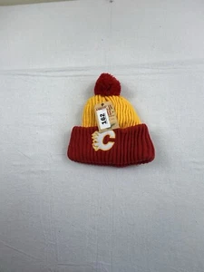 Calgary Flames American Needle Winter Beanie Pom Cap Hat - NWT - Picture 1 of 2